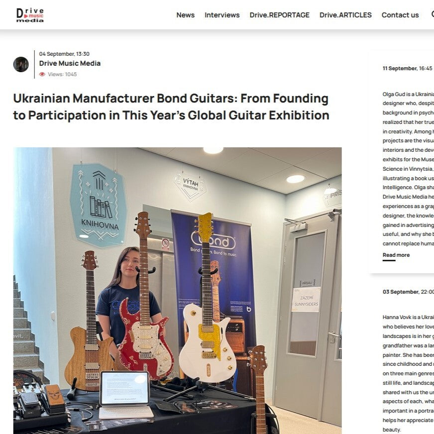Drive Music Media about Bond Guitars